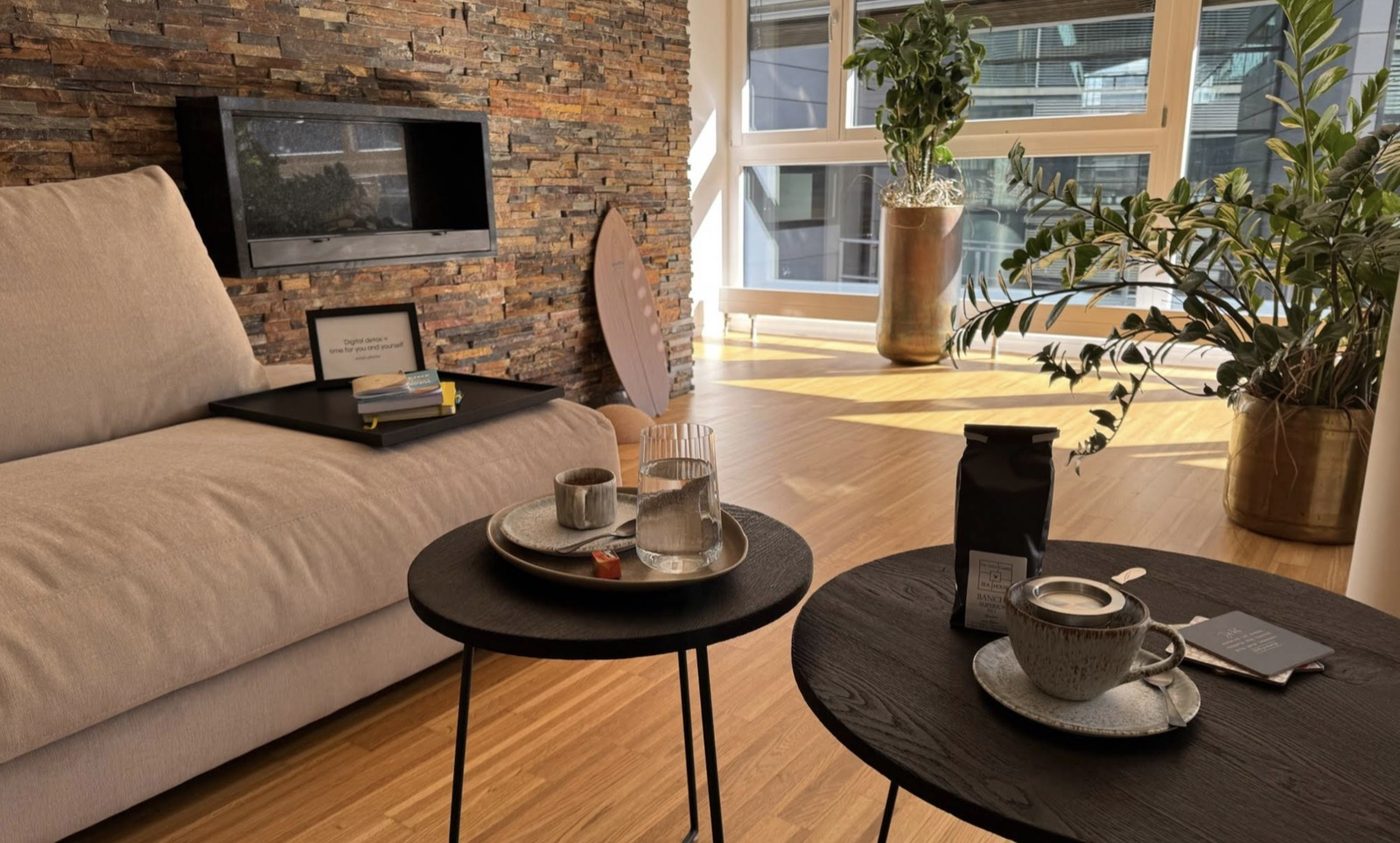 Lounge at Seminarzentrum Sursee with coffee